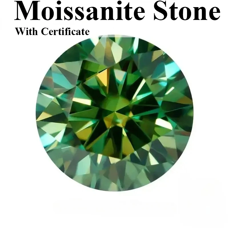 Moissanite Stone Round Cut Yellow Green Colour VVS1 Gemstone Charms Beads Advance Jewelry Making Materials With GRA Certificate
Moissanite Stone Round Cut Yellow Green Colour VVS1 Gemstone Charms Beads Advance Jewelry Making Materials With GRA Certificate