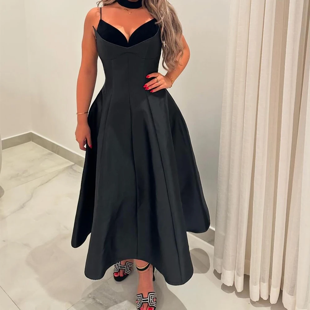 Customized High Quality Draped Sweetheart Ankle Length Evening Dress A-Line Satin Spaghetti Straps Sleeveless платье вечернее
Customized High Quality Draped Sweetheart Ankle Length Evening Dress A-Line Satin Spaghetti Straps Sleeveless платье вечернее