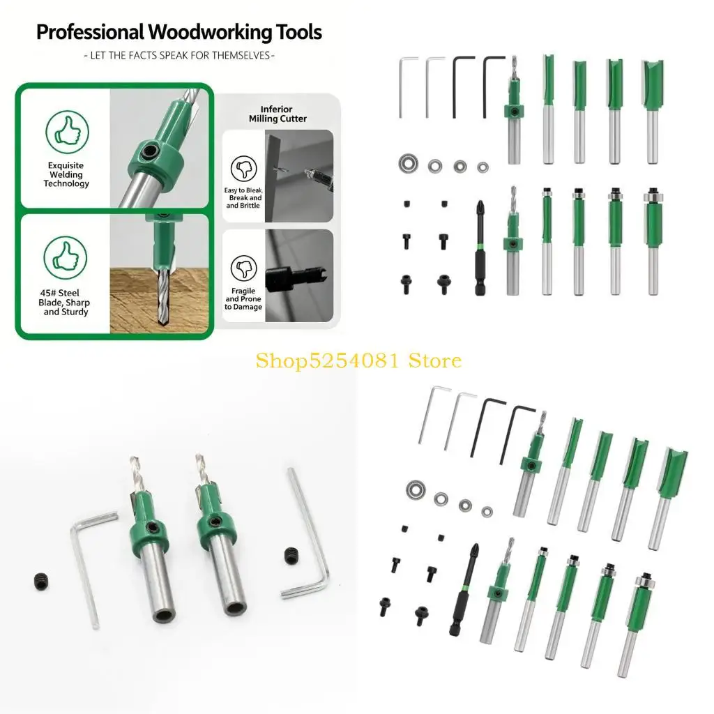 AXYC Reliable 8Pcs 15Piece Hard Metal Woodworking Cutter For Furniture Building And Cabinet Making
AXYC Reliable 8Pcs 15Piece Hard Metal Woodworking Cutter For Furniture Building And Cabinet Making