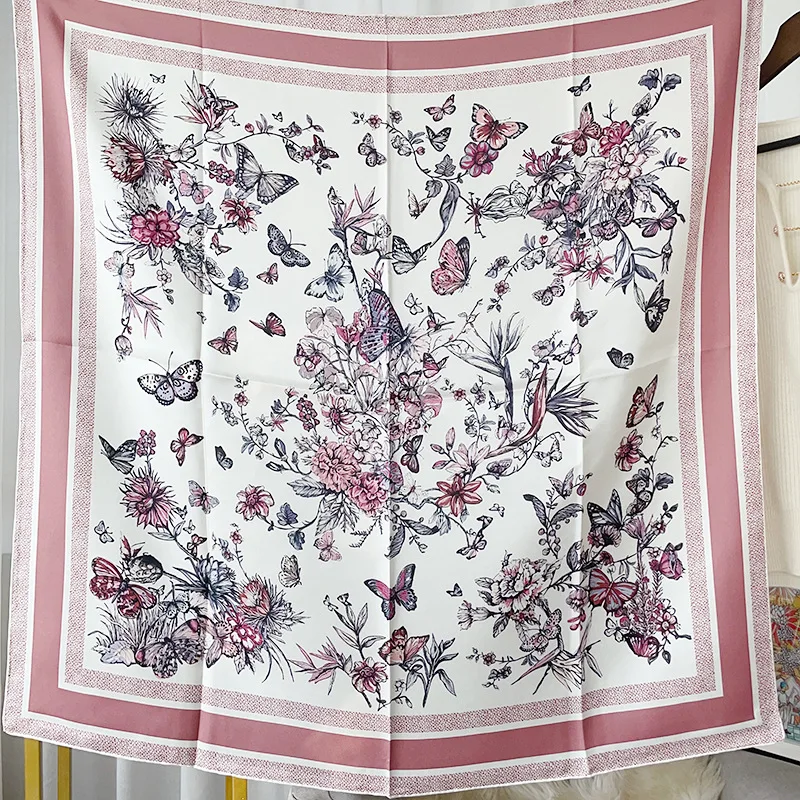 Butterfly Silk Scarf 90CM Luxury Square Bandanas Hand Rollerd Edges Scarfs Women Clothing Hair Accessories Christmas Lover Gift
Butterfly Silk Scarf 90CM Luxury Square Bandanas Hand Rollerd Edges Scarfs Women Clothing Hair Accessories Christmas Lover Gift