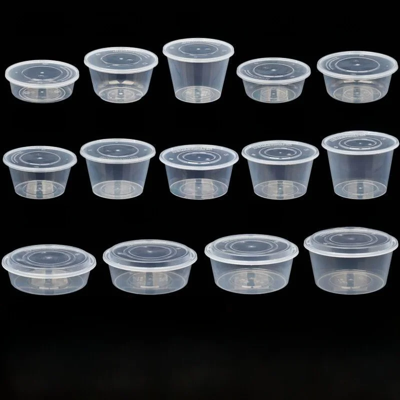 Takeout Plastic round Bowls Fast Food Disposable Lunch Boxes with Lid Customizable Sizes Chinese Catering Restaurant Packaging
Takeout Plastic round Bowls Fast Food Disposable Lunch Boxes with Lid Customizable Sizes Chinese Catering Restaurant Packaging