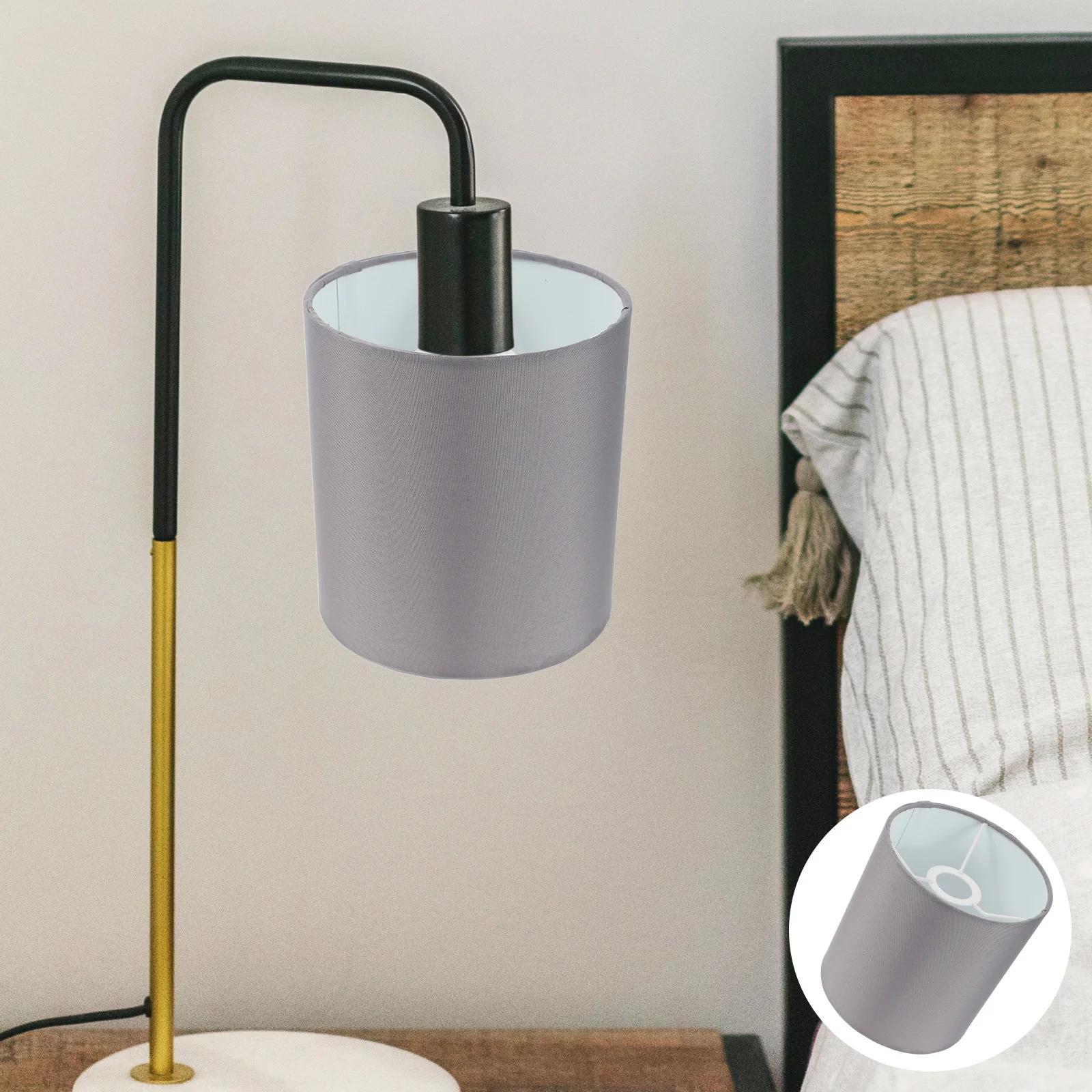 Grey Fabric Lamp Shade Cylinder Design for Desk Table Lamp Bedroom Ceiling Light Modern Home Decor
Grey Fabric Lamp Shade Cylinder Design for Desk Table Lamp Bedroom Ceiling Light Modern Home Decor