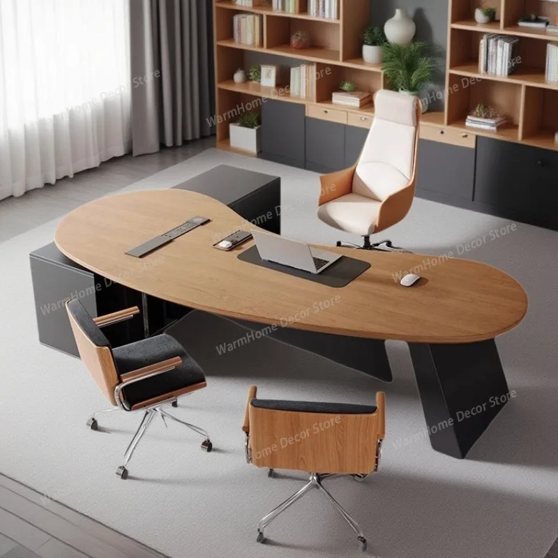 Wooden Study Office Desk Modern Computer Gaming Standing Long Executive Office Desk Luxury Escritorio Oficina Home Products
Wooden Study Office Desk Modern Computer Gaming Standing Long Executive Office Desk Luxury Escritorio Oficina Home Products