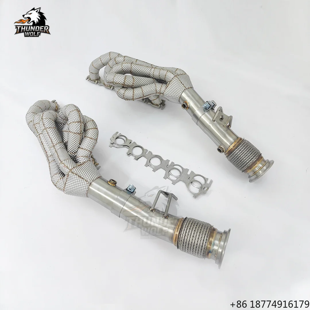 New Free Flow Manifold for Huracan LP580-2 LP610-4 5.2L V10 Exhaust Heat Wrapped
New Free Flow Manifold for Huracan LP580-2 LP610-4 5.2L V10 Exhaust Heat Wrapped