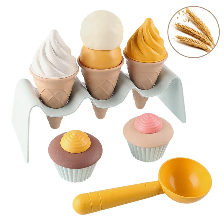 Kids Pretend Play DIY Simulation Ice Cream Cake Toy, Wheat Straw Food Playset for Children
Kids Pretend Play DIY Simulation Ice Cream Cake Toy, Wheat Straw Food Playset for Children