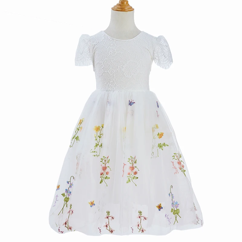6M-16T Baby Girl Princess Lace Flower Embroidery Tutu Dress Short Sleeve Child Vestido Wedding Party Birthday Baby Clothes
6M-16T Baby Girl Princess Lace Flower Embroidery Tutu Dress Short Sleeve Child Vestido Wedding Party Birthday Baby Clothes