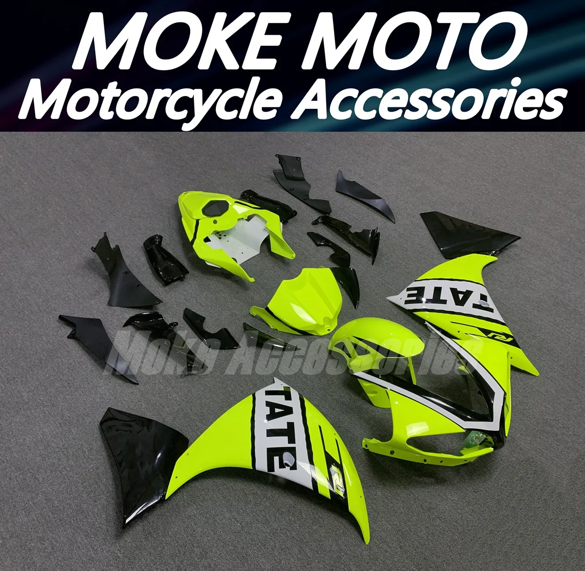 Fairings Kit Fit For yzf R1 2009 2010 2011 Bodywork Set High Quality ABS Injection Neon Black Tate fluorescence
Fairings Kit Fit For yzf R1 2009 2010 2011 Bodywork Set High Quality ABS Injection Neon Black Tate fluorescence