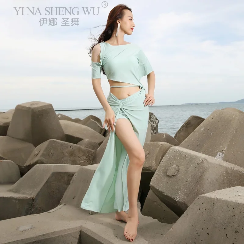 Belly Dance Suit Top Short Sleeves Long Skirt Practice Clothes Women Elegant Performance Clothes Training Professional Clothing
Belly Dance Suit Top Short Sleeves Long Skirt Practice Clothes Women Elegant Performance Clothes Training Professional Clothing
