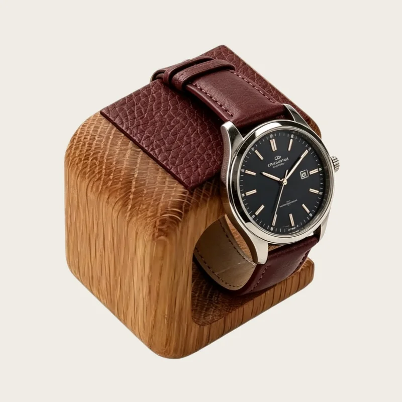 Wood Watch Stand Anti-Scratch Leather Cushion Watch Holder Desktop Wristwatch Display Bracket Small Size Watch Organizer for Men
Wood Watch Stand Anti-Scratch Leather Cushion Watch Holder Desktop Wristwatch Display Bracket Small Size Watch Organizer for Men