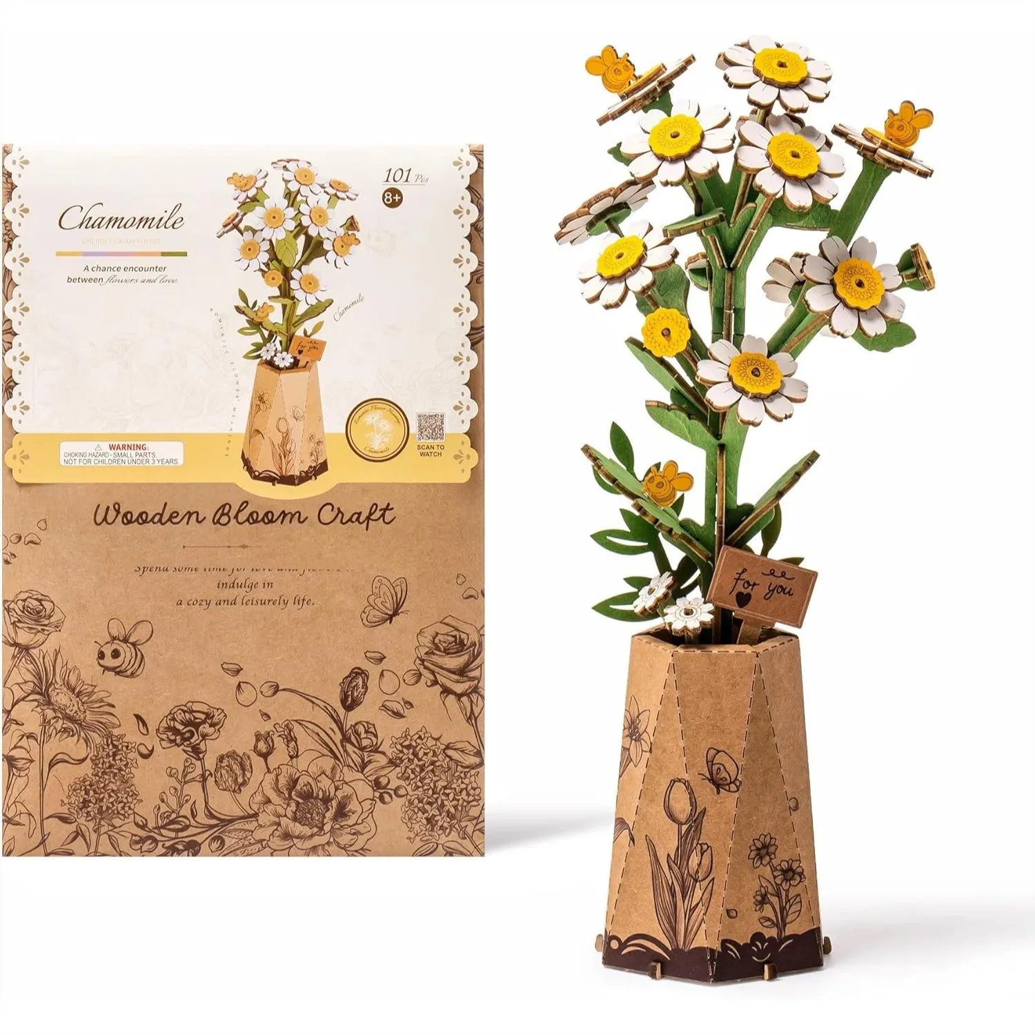 3D Wooden Flower Puzzle Chamomile DIY Craft Kit for Adults Home Table Decor Gift for Women Mom Wife
3D Wooden Flower Puzzle Chamomile DIY Craft Kit for Adults Home Table Decor Gift for Women Mom Wife
