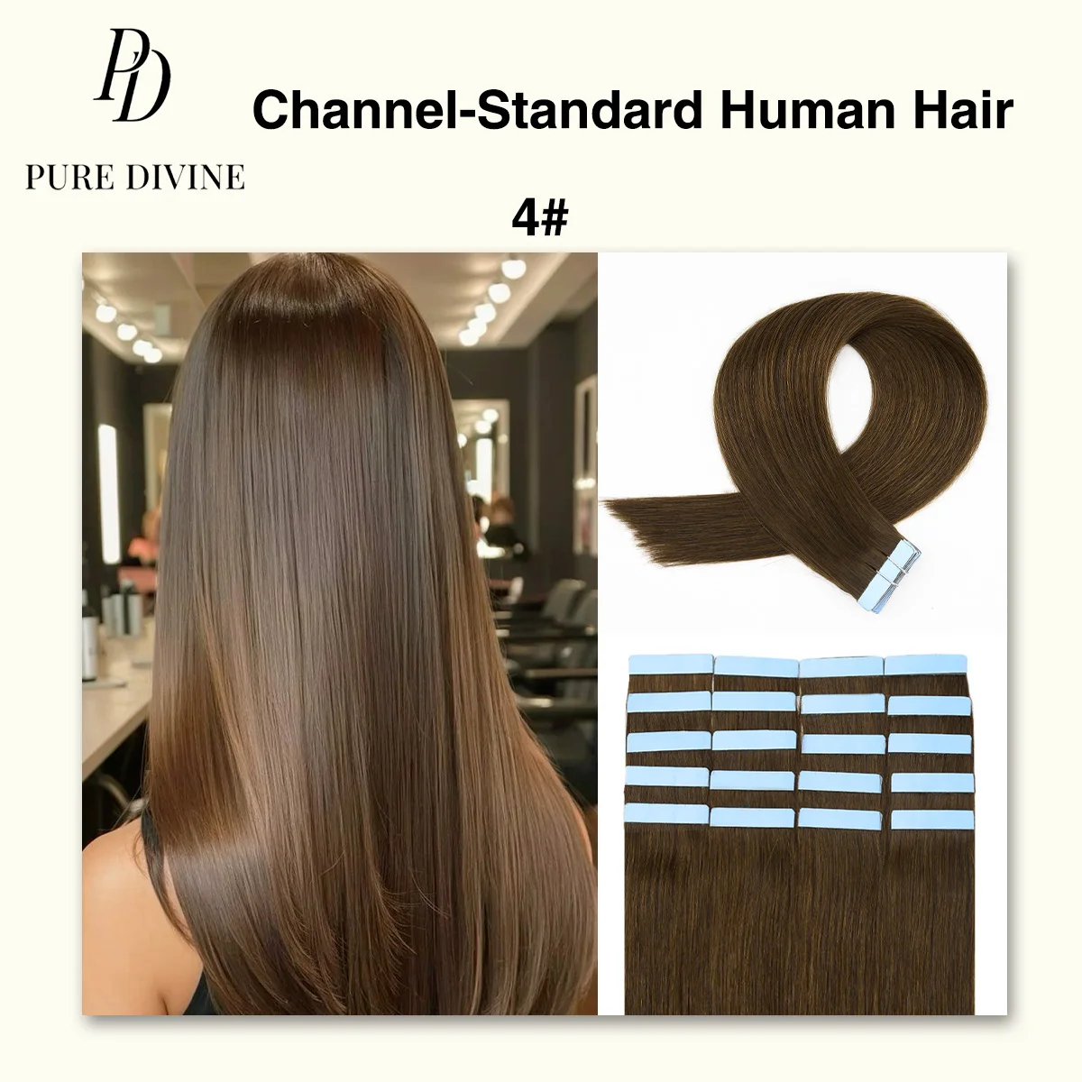 Средне-коричневая лента для наращивания человеческих волос 14-22 дюймов Лента для наращивания волос Бесшовная лента для утка кожи Real Virgin Remy Hair Tape Ins
Средне-коричневая лента для наращивания человеческих волос 14-22 дюймов Лента для наращивания волос Бесшовная лента для утка кожи Real Virgin Remy Hair Tape Ins