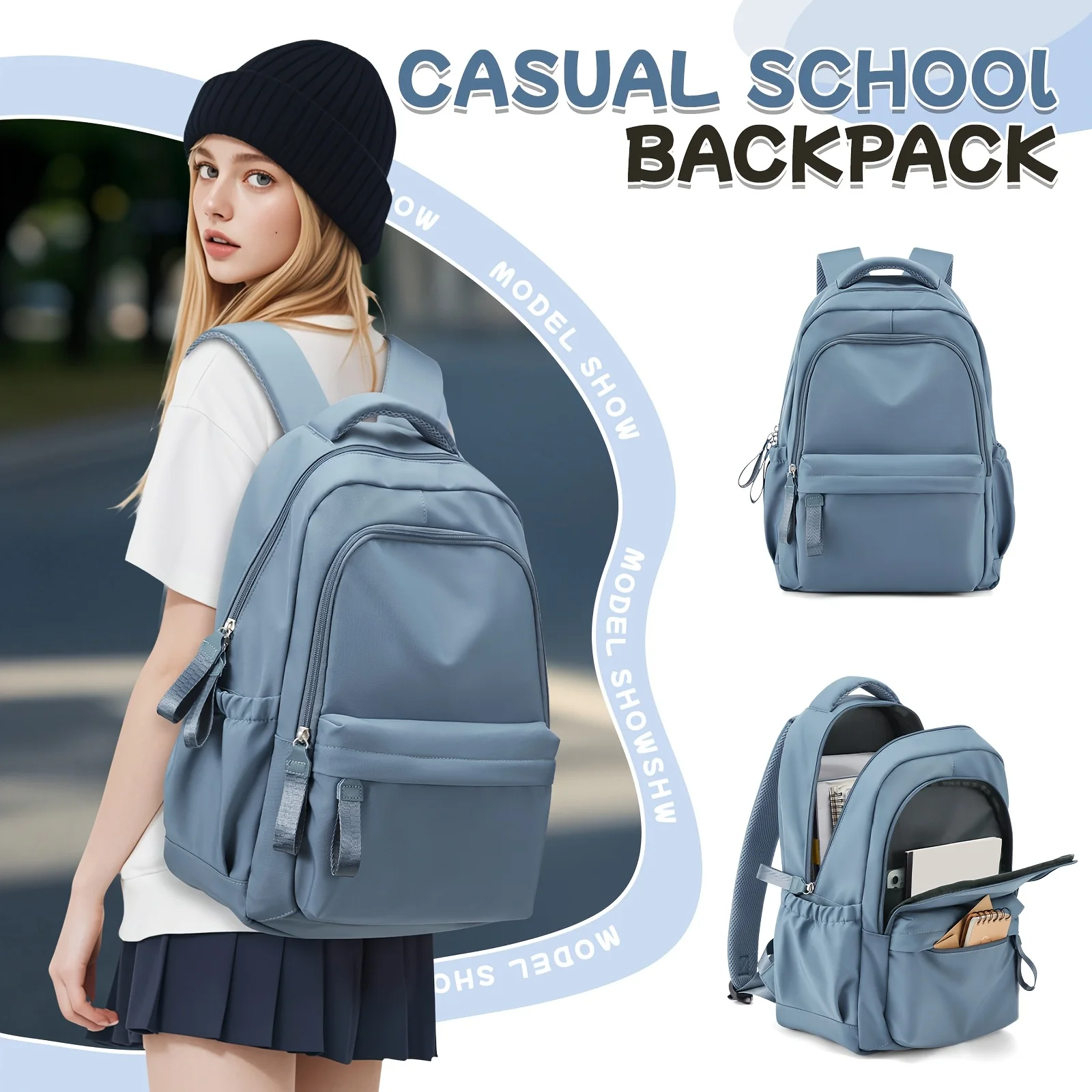 Large Capacity School Backpack Lightweight City Daily Commuting Backpack for Men Women's Casual Backpack, Youth Laptop Backpack
Large Capacity School Backpack Lightweight City Daily Commuting Backpack for Men Women's Casual Backpack, Youth Laptop Backpack