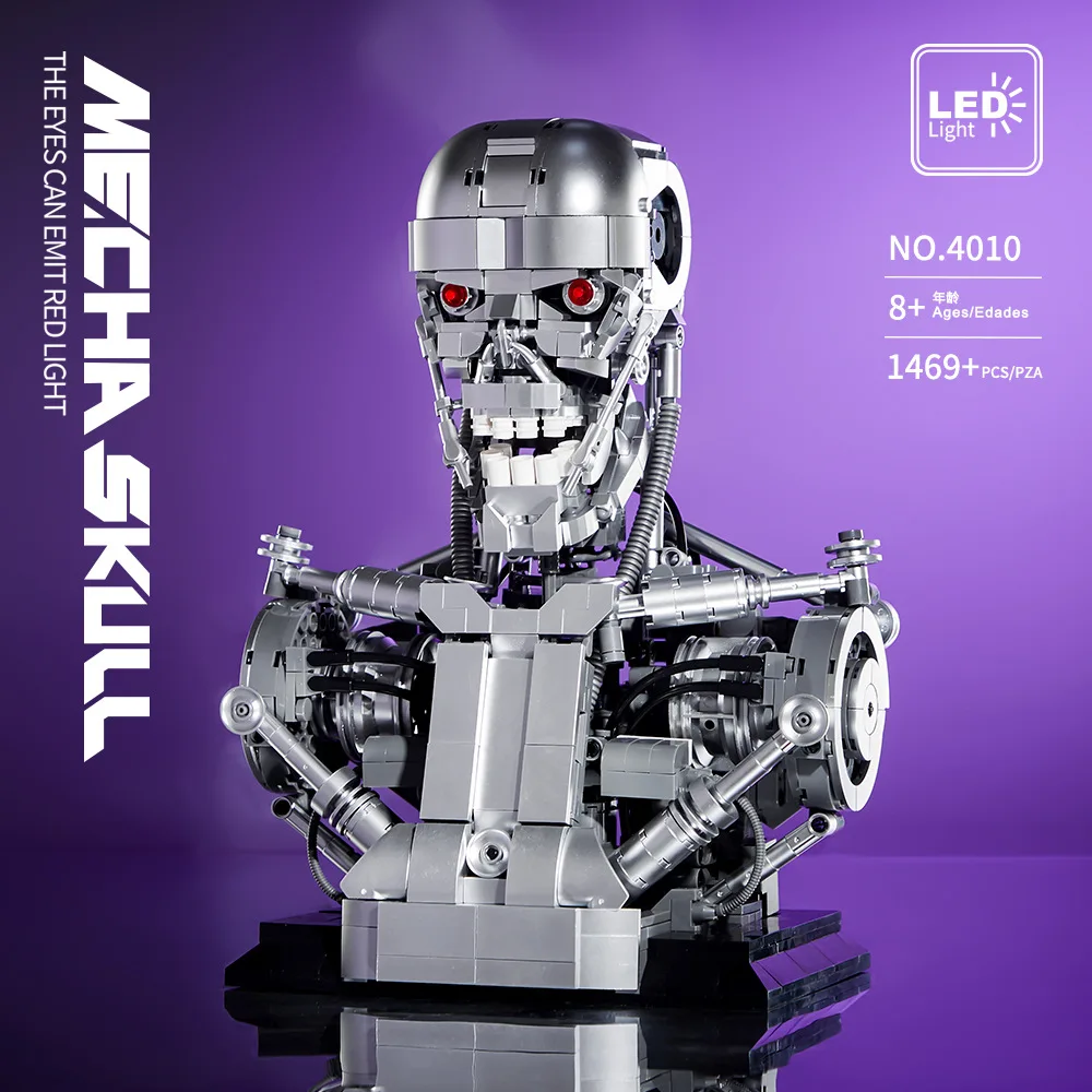 Robot/Skull Building Blocks Model with Lights MOC Assembled Toys Living Room Ornament Kid/Adult Holiday Gift DK4010 DK4011
Robot/Skull Building Blocks Model with Lights MOC Assembled Toys Living Room Ornament Kid/Adult Holiday Gift DK4010 DK4011