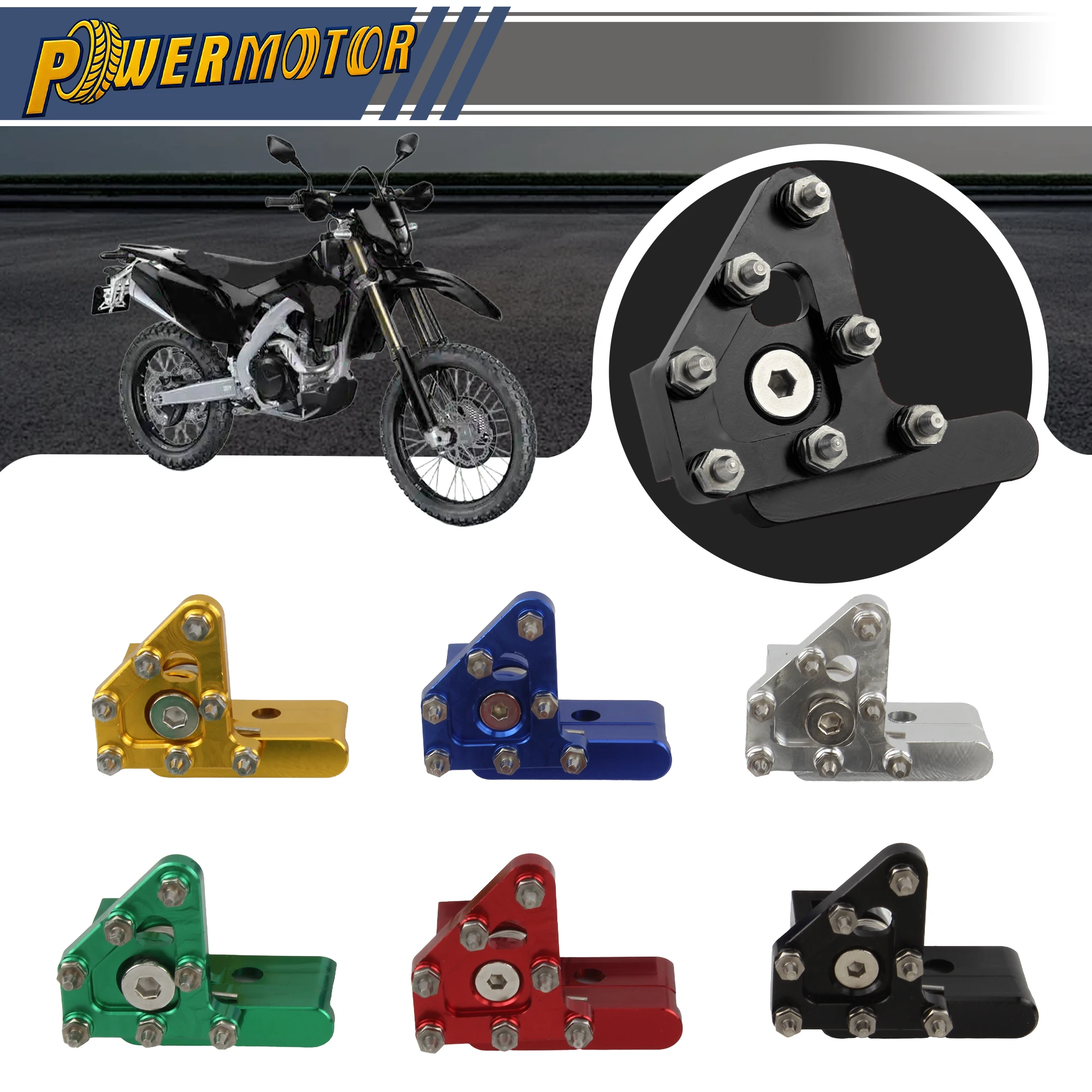 Motorcycle Rear Brake Pedal Foot Lever Step Plate Tip Rotatable Parts For CRF KLX YZF Motocross Universal Dirt Bike Accessories
Motorcycle Rear Brake Pedal Foot Lever Step Plate Tip Rotatable Parts For CRF KLX YZF Motocross Universal Dirt Bike Accessories