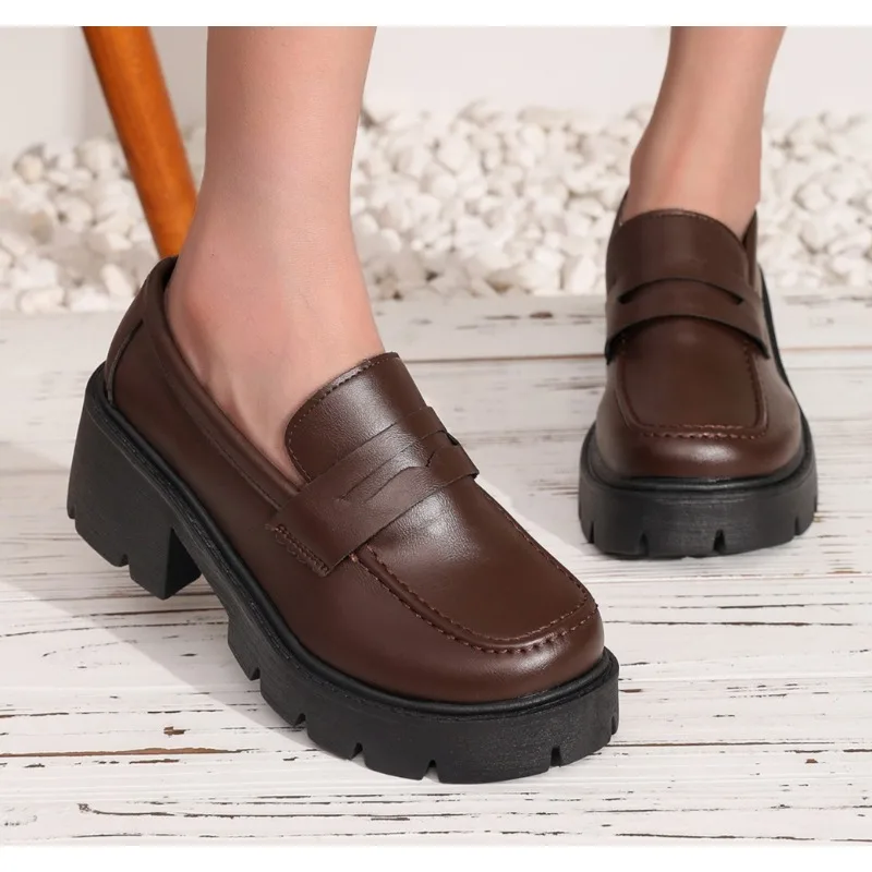 Women's Casual Leather Shoes Fashion Thick Soled Pumps Solid Color Breathable Loafers Fashion Comfort Ladies High Heels Zapatos
Women's Casual Leather Shoes Fashion Thick Soled Pumps Solid Color Breathable Loafers Fashion Comfort Ladies High Heels Zapatos