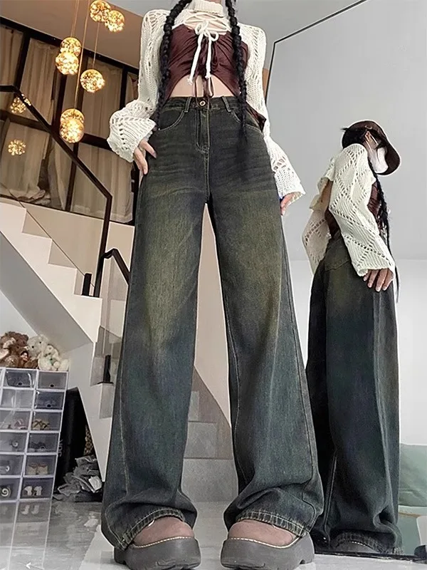 High Waist Wide Leg Jeans Women's Loose Fit Casual Denim Pants Autumn Winter Pear Shape plus Size High Waist Slimming Straigh...
High Waist Wide Leg Jeans Women's Loose Fit Casual Denim Pants Autumn Winter Pear Shape plus Size High Waist Slimming Straigh...