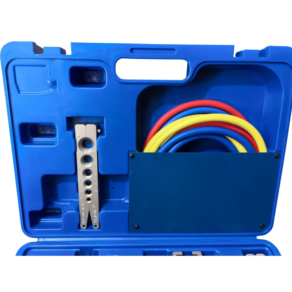 Professional HVAC Tool Kit VTB-5B - Tube Expander, Cutters, Scraper & R410A Meter Set in Durable Blow-Molded Case
Professional HVAC Tool Kit VTB-5B - Tube Expander, Cutters, Scraper & R410A Meter Set in Durable Blow-Molded Case