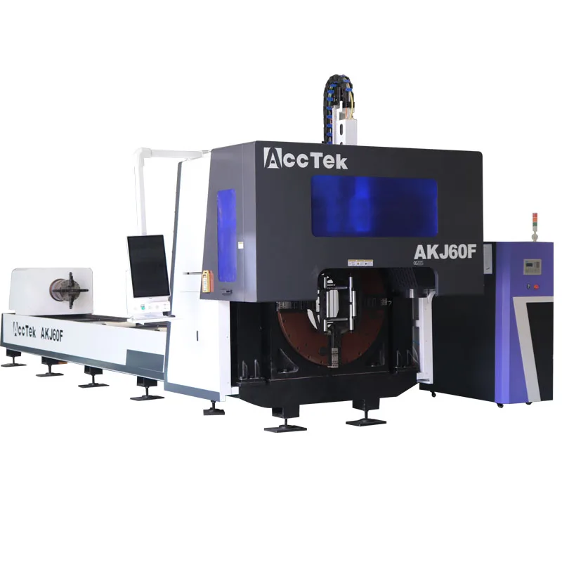 AccTek Fiber Laser Tube Cutting Machines for Metal Tube Pipes Circle Square 220mm 300mm Diameter
AccTek Fiber Laser Tube Cutting Machines for Metal Tube Pipes Circle Square 220mm 300mm Diameter