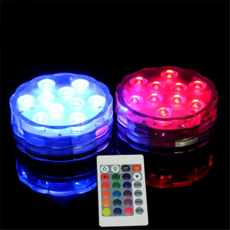 10LED Submersible Lights Underwater Lights Aquarium Lamp for Fountain Pond Vase Birthday Party Decor Pool Lights
10LED Submersible Lights Underwater Lights Aquarium Lamp for Fountain Pond Vase Birthday Party Decor Pool Lights