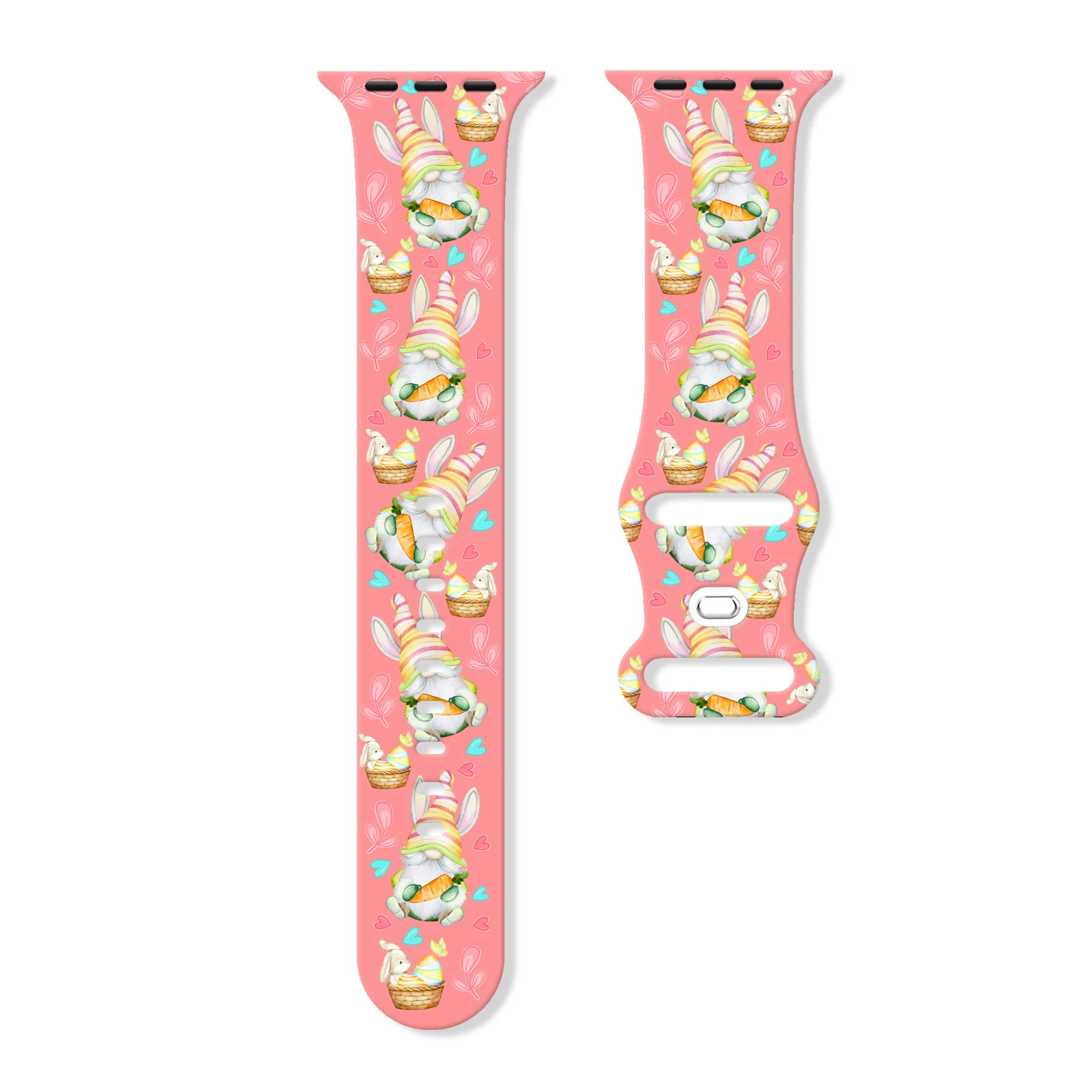 Easter Surprise Bunny Theme Print Band for Apple Watch 11/10/9/SE, Soft Waterproof Silicone Replacement Strap for 45mm/44mm/42mm
Easter Surprise Bunny Theme Print Band for Apple Watch 11/10/9/SE, Soft Waterproof Silicone Replacement Strap for 45mm/44mm/42mm