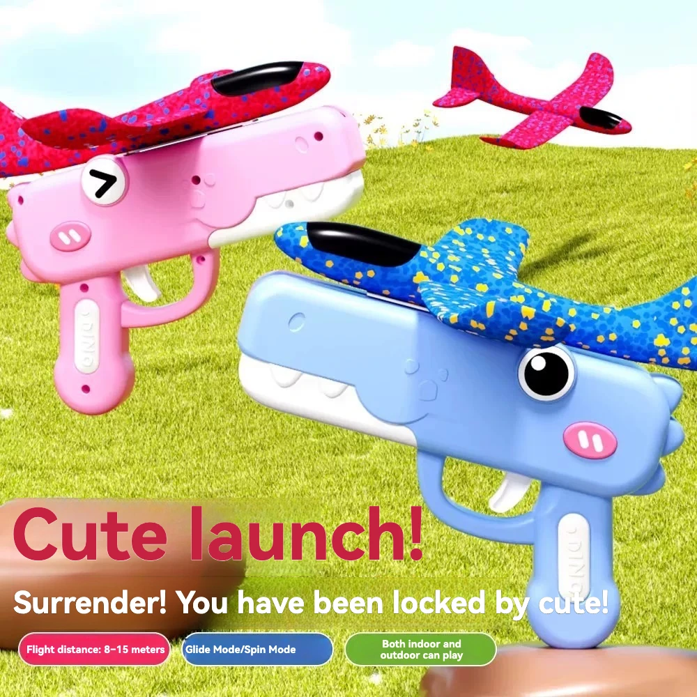 New Children's Ejection foam Aircraft with Shooting Gun Outdoor Parent Child Sports Hand Throwing Flying Glider Toy Boy
New Children's Ejection foam Aircraft with Shooting Gun Outdoor Parent Child Sports Hand Throwing Flying Glider Toy Boy