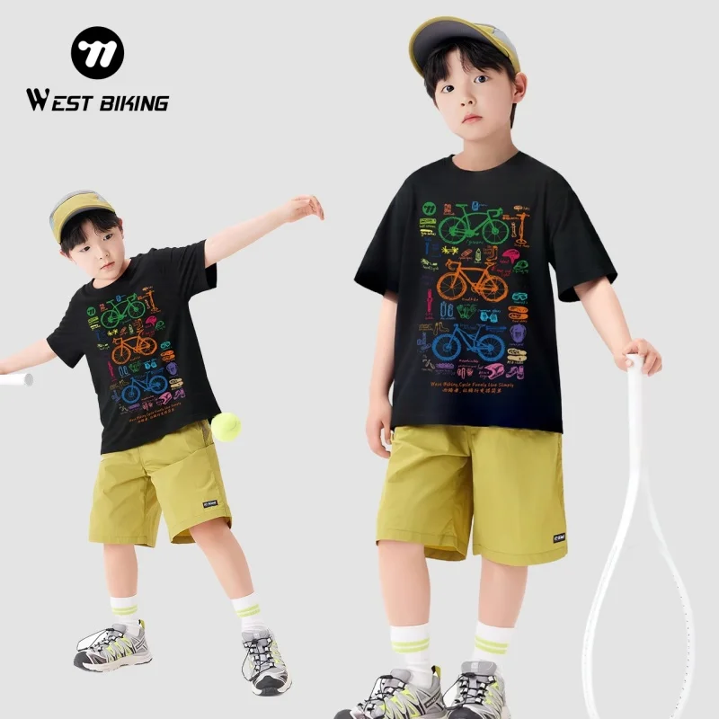 WEST BIKING Cultural Shirt for Children Cooling Combed Cotton Moisture-Wicking Summer T-Shirt Kids Fashion Printed Pattern Tops
WEST BIKING Cultural Shirt for Children Cooling Combed Cotton Moisture-Wicking Summer T-Shirt Kids Fashion Printed Pattern Tops
