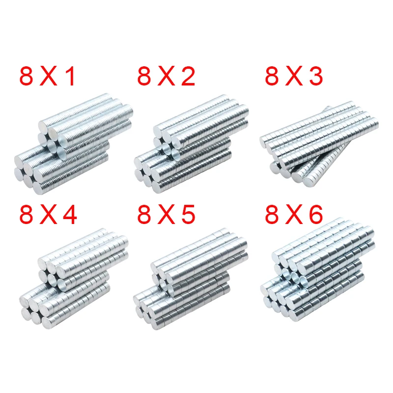 8x1/2/3/4/5/6 mm Super Strong Round Disc Shape Blocks Rare Earth Neodymium Magnets Fridge Crafts For Acoustic Field Electronics
8x1/2/3/4/5/6 mm Super Strong Round Disc Shape Blocks Rare Earth Neodymium Magnets Fridge Crafts For Acoustic Field Electronics