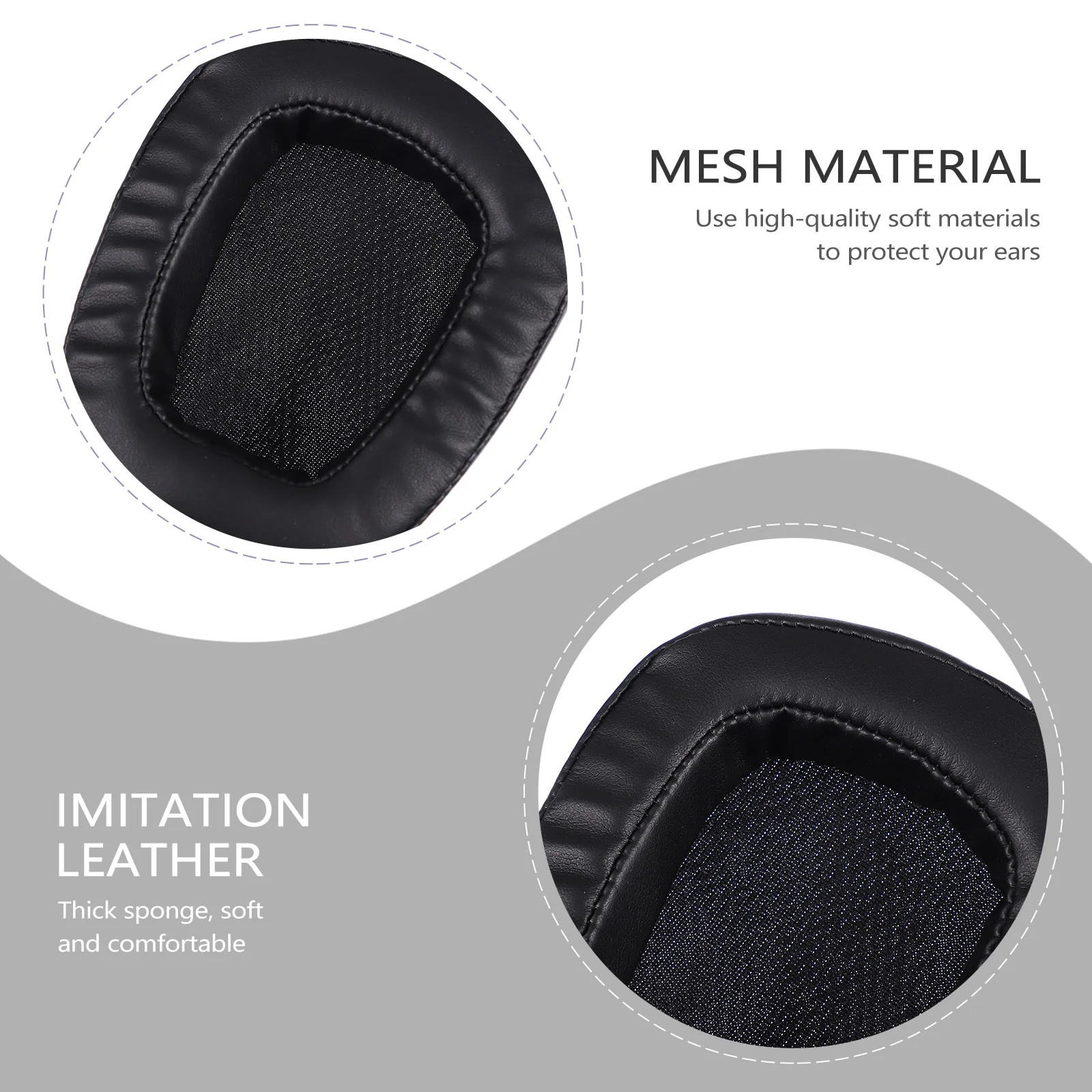 2pcs Black Headphone Cover High Quality Materials Long Wear Comfort Breathable Durable Good Music Quality Headset
2pcs Black Headphone Cover High Quality Materials Long Wear Comfort Breathable Durable Good Music Quality Headset
