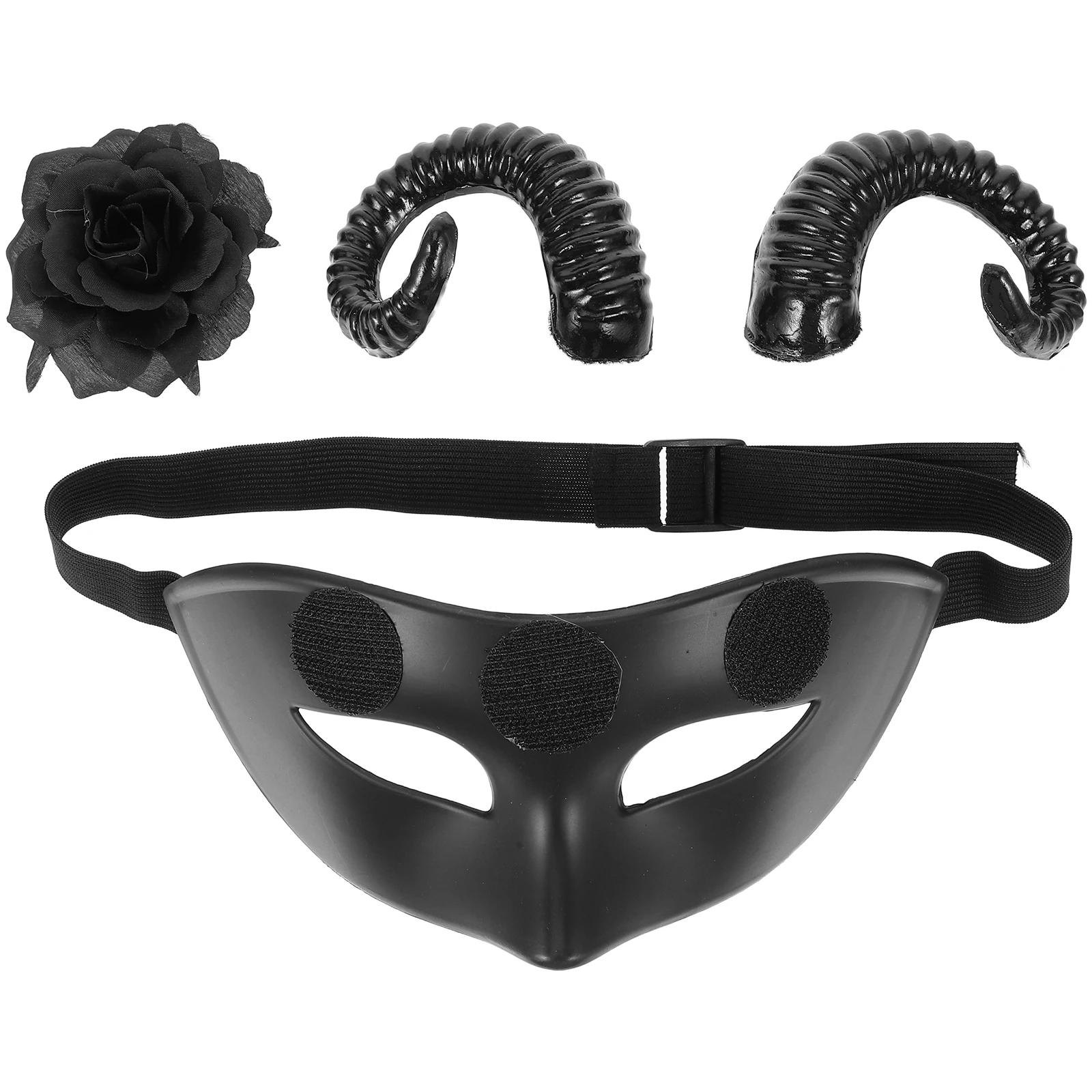 Halloween Half Face Mask: Ram Horns Flower Design - Creepy Animal Cosplay Costume Props for Men & Women - Spooky Party Masquerad
Halloween Half Face Mask: Ram Horns Flower Design - Creepy Animal Cosplay Costume Props for Men & Women - Spooky Party Masquerad