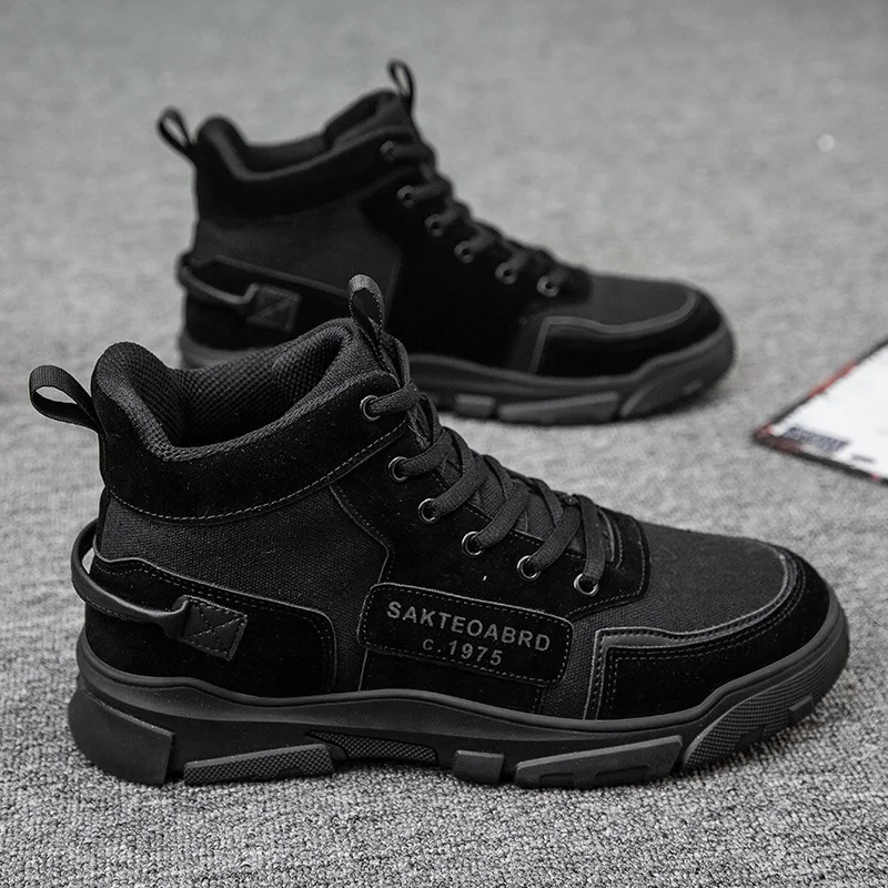 Summer Men's Boots Vintage British Style Martin Boots Canvas Breathable High Top Boots Safety Shoes Man for Work Male Sneakers
Summer Men's Boots Vintage British Style Martin Boots Canvas Breathable High Top Boots Safety Shoes Man for Work Male Sneakers