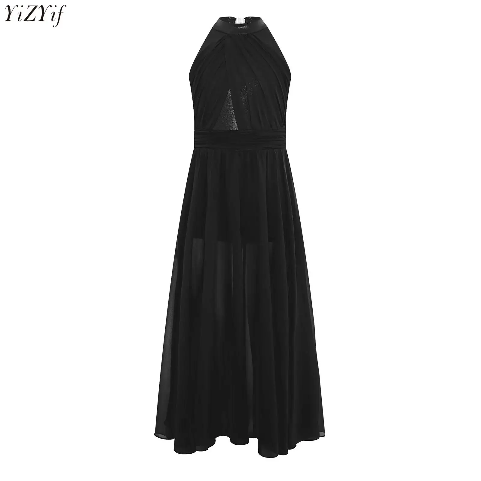 Kids Girls Modern Lyrical Dance Dress Sleeveless Metallic Bodice Zipper Ruched Chiffon Mesh Split Maxi Dress Ballet Dancewear
Kids Girls Modern Lyrical Dance Dress Sleeveless Metallic Bodice Zipper Ruched Chiffon Mesh Split Maxi Dress Ballet Dancewear