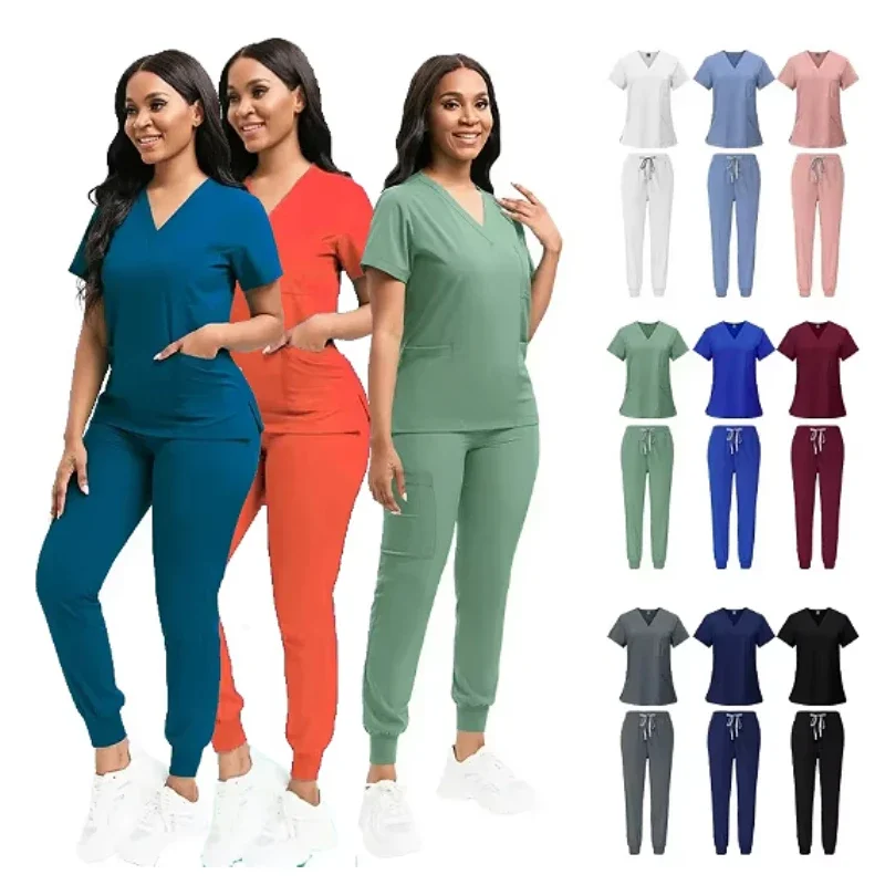 New Stretch Nurse Scrubs Set Hospital Medical Surgical Clinical Uniforms Multicolor Unisex Nurse Workwear Spa Beauty Work Wear
New Stretch Nurse Scrubs Set Hospital Medical Surgical Clinical Uniforms Multicolor Unisex Nurse Workwear Spa Beauty Work Wear