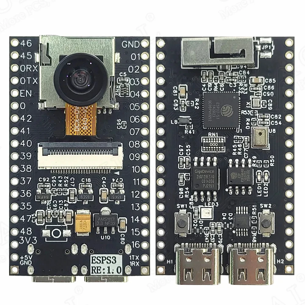ESP32-S3 макетная плата 2,4G Wifi BT модуль с микрофоном OV2640 модуль камеры 8 Мб PSRAM 16 Мб FLASH NEW ESP32 S3 N16R8 CAM
ESP32-S3 макетная плата 2,4G Wifi BT модуль с микрофоном OV2640 модуль камеры 8 Мб PSRAM 16 Мб FLASH NEW ESP32 S3 N16R8 CAM
