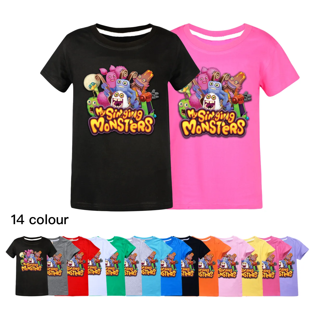 Футболка детская из 100% хлопка с коротким рукавом и надписью «Game My Sing Monsters»
Футболка детская из 100% хлопка с коротким рукавом и надписью «Game My Sing Monsters»