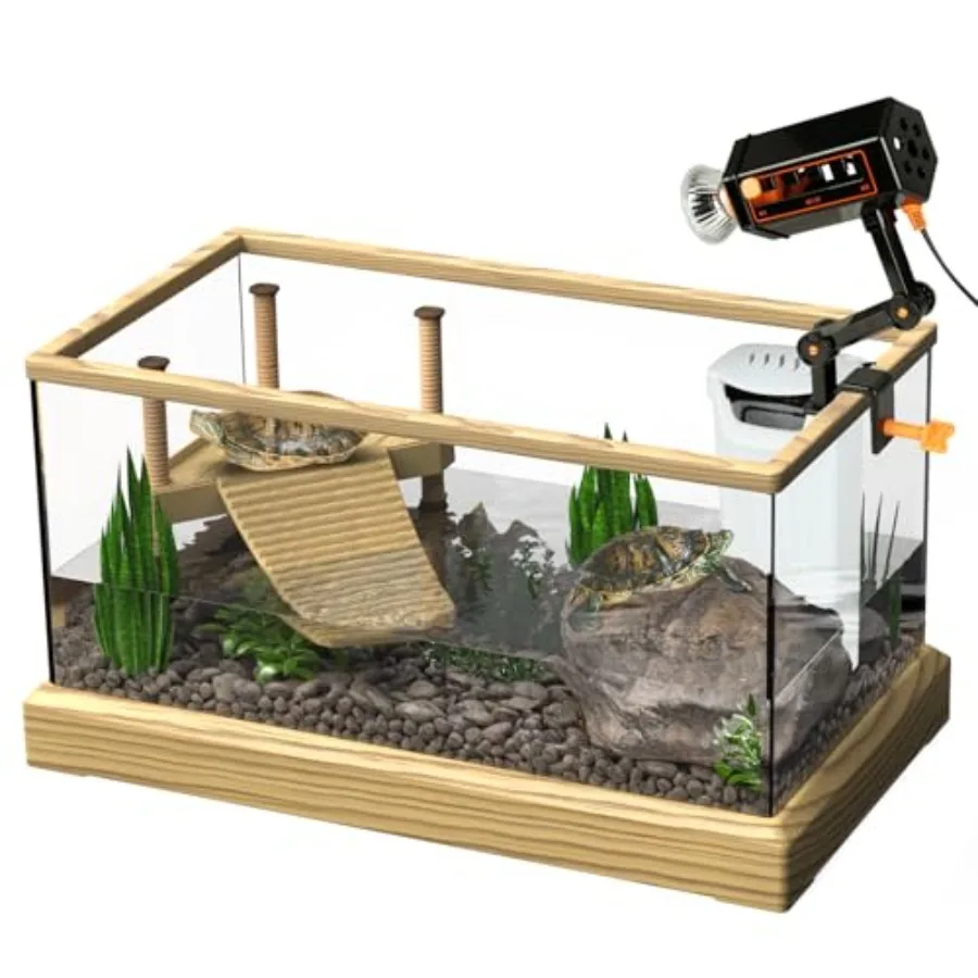 Okkbi Turtle Aquarium Kit Series - New - Aquatic Turtle Tank with Filter and Light + Basking Platform Perfect Starter Kit for B
Okkbi Turtle Aquarium Kit Series - New - Aquatic Turtle Tank with Filter and Light + Basking Platform Perfect Starter Kit for B