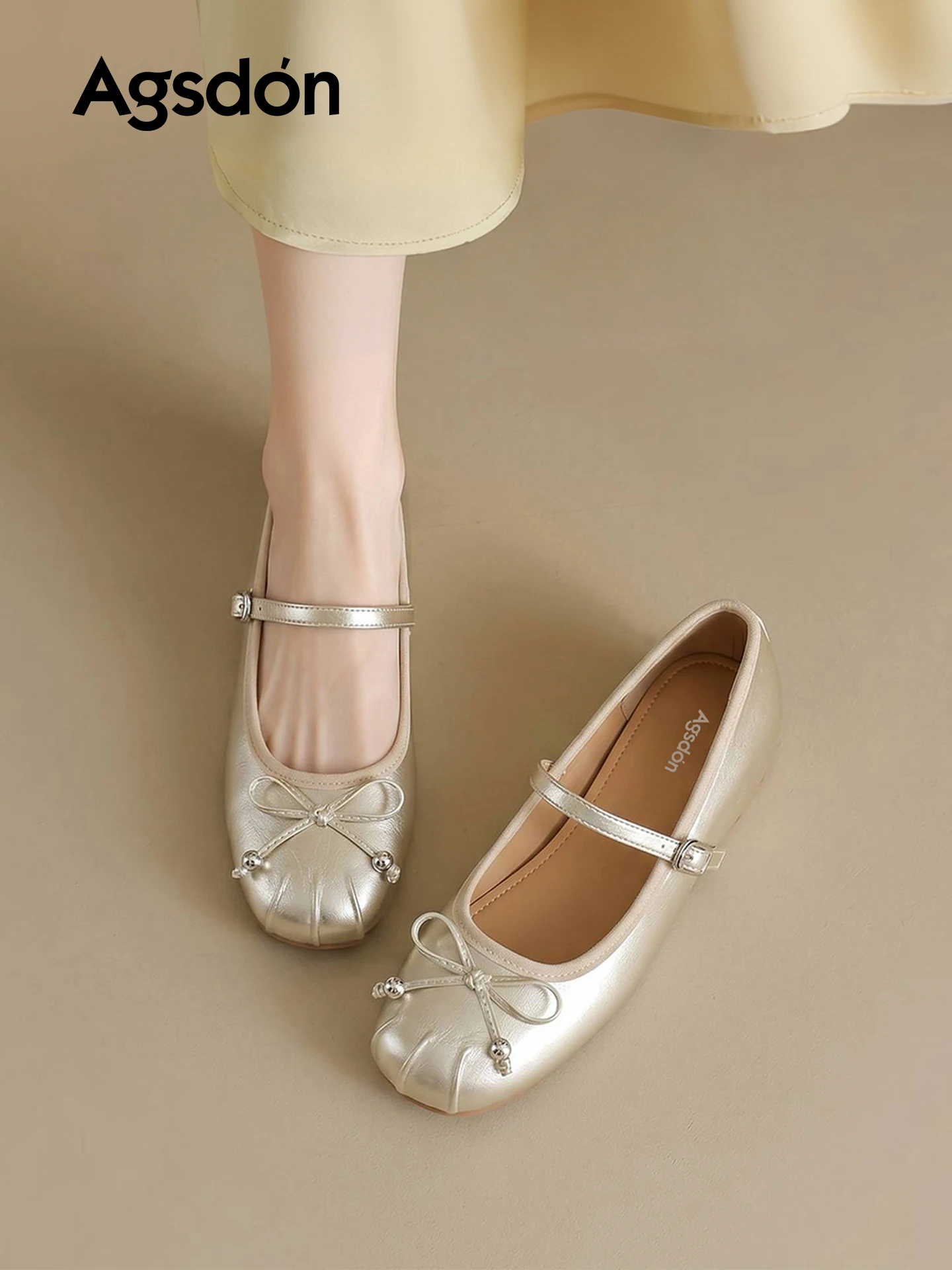 Agsdon Summer New Women's Ballet Mary Jane Shoes Increased Height Soft Bottom Versatile Small Leather Shoes Casual Style Butt...
Agsdon Summer New Women's Ballet Mary Jane Shoes Increased Height Soft Bottom Versatile Small Leather Shoes Casual Style Butt...