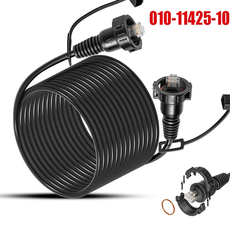 20 Foot Marine Network Cable for Garmin RJ-45, for GPSMAP, ECHOMAP Plus/UHD/Ultra, GMR, GMR Fantom, GMS, GSD, #010-11425-10
20 Foot Marine Network Cable for Garmin RJ-45, for GPSMAP, ECHOMAP Plus/UHD/Ultra, GMR, GMR Fantom, GMS, GSD, #010-11425-10