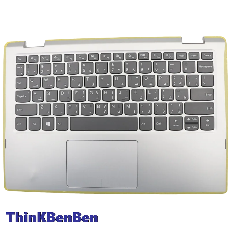 ARA Arabic Keyboard Mineral Gray Upper Case Palmrest Shell Cover For Lenovo Ideapad Yoga 330 11 Flex 6 11IGM 5CB0Q81380
ARA Arabic Keyboard Mineral Gray Upper Case Palmrest Shell Cover For Lenovo Ideapad Yoga 330 11 Flex 6 11IGM 5CB0Q81380