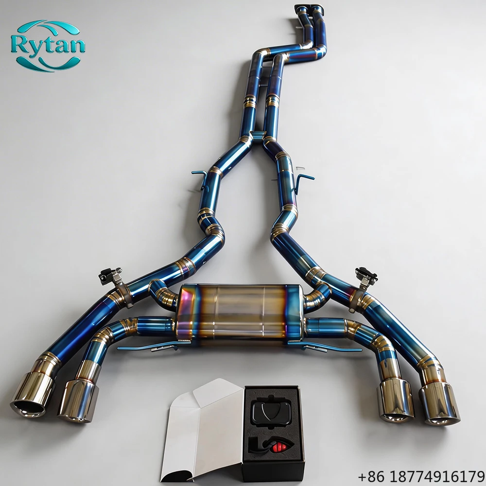 Exhaust Pipe Exhaust Valved Titanium Valvetronic Exhaust System Catback for 2019-2023 X3M F97 X4M F98 3.0T
Exhaust Pipe Exhaust Valved Titanium Valvetronic Exhaust System Catback for 2019-2023 X3M F97 X4M F98 3.0T
