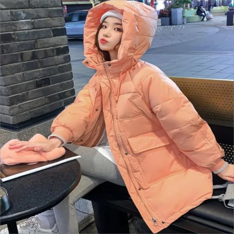 2023 Winter Women Loose Warm Parkas Hooded Korean Elegant Fashion Casual Jacket Female Thicken Simplicity Mid-Length Coat
2023 Winter Women Loose Warm Parkas Hooded Korean Elegant Fashion Casual Jacket Female Thicken Simplicity Mid-Length Coat