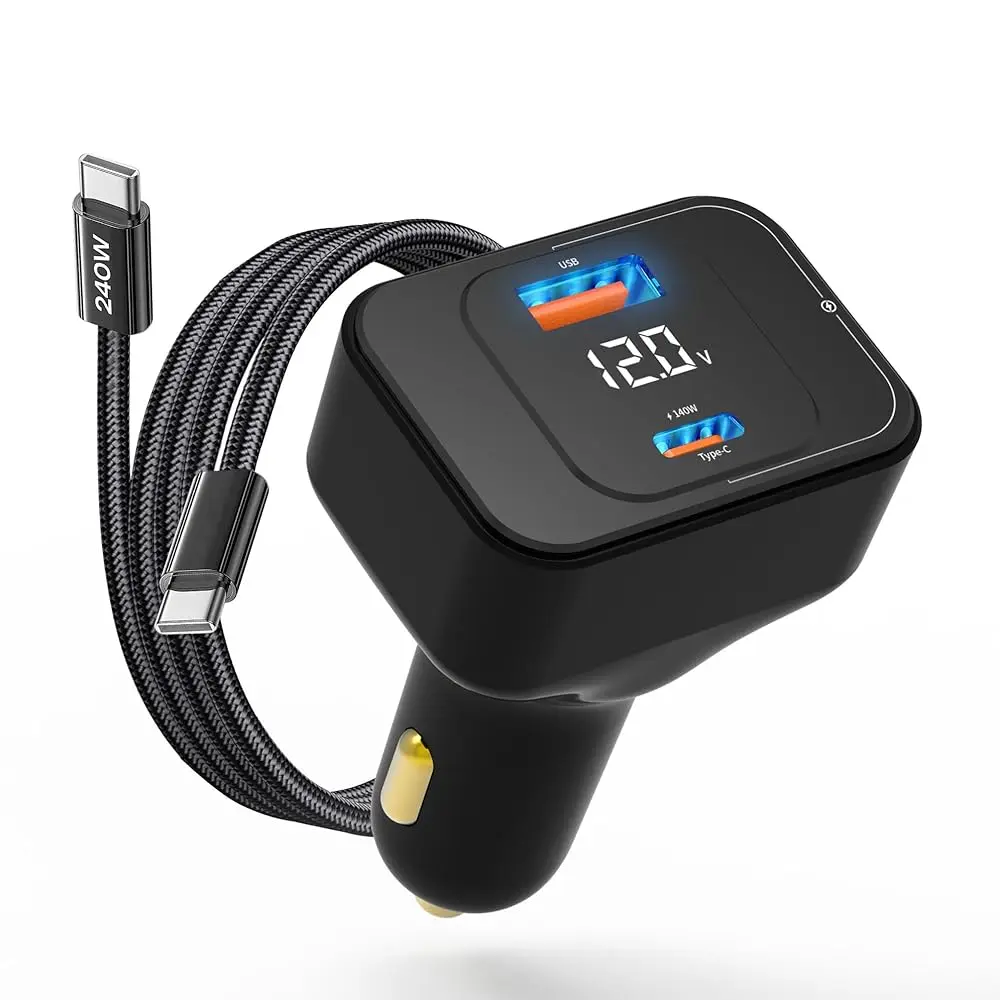 Бесплатная доставка: Автомобильное зарядное устройство TENTECH USB C, 170 Вт, 2 порта, сверхбыстрое зарядное устройство для автомобиля, адаптер PD3.1/QC для прикуривателя USB C
Бесплатная доставка: Автомобильное зарядное устройство TENTECH USB C, 170 Вт, 2 порта, сверхбыстрое зарядное устройство для автомобиля, адаптер PD3.1/QC для прикуривателя USB C