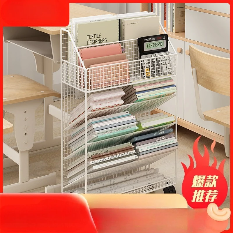 Rolling Book Stand Mobile Desk Organizer with Wheels for Books Papers Exams Study Storage Cart
Rolling Book Stand Mobile Desk Organizer with Wheels for Books Papers Exams Study Storage Cart