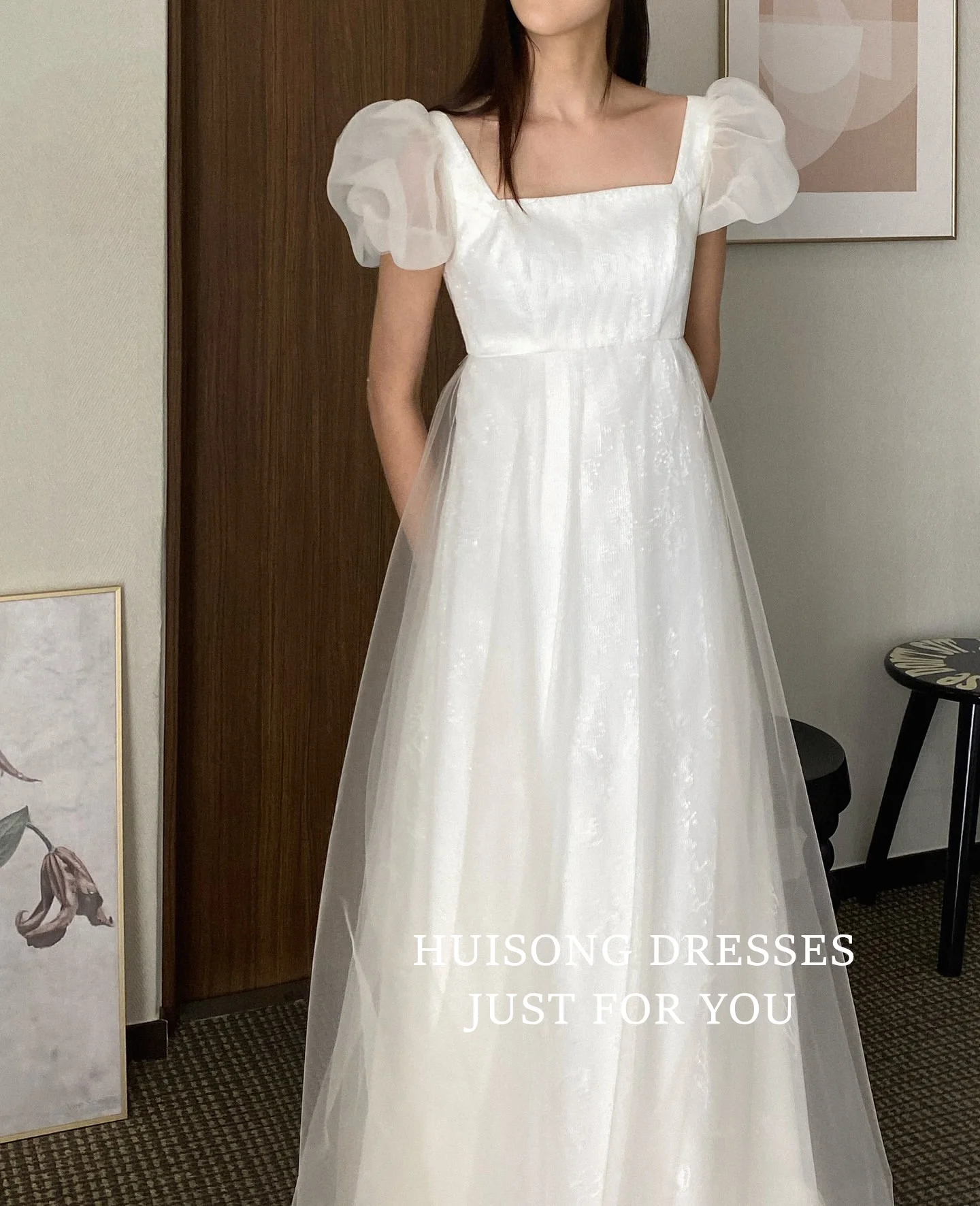 HUISONG Customized Tulle Korean Wedding Dress 프롬드레스 A-Line Short Sleeves Bridal Gown Korea Wedding Photo Shoot Dresses
HUISONG Customized Tulle Korean Wedding Dress 프롬드레스 A-Line Short Sleeves Bridal Gown Korea Wedding Photo Shoot Dresses