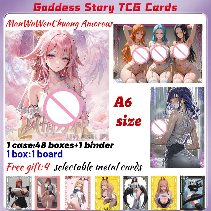 2025 Newest ManWuWenChuang Amorous A6 Board Waifu Acrylic Card Anime Rare Hobby Collection ACG Girls Booster Box Hobbies Gifts
2025 Newest ManWuWenChuang Amorous A6 Board Waifu Acrylic Card Anime Rare Hobby Collection ACG Girls Booster Box Hobbies Gifts