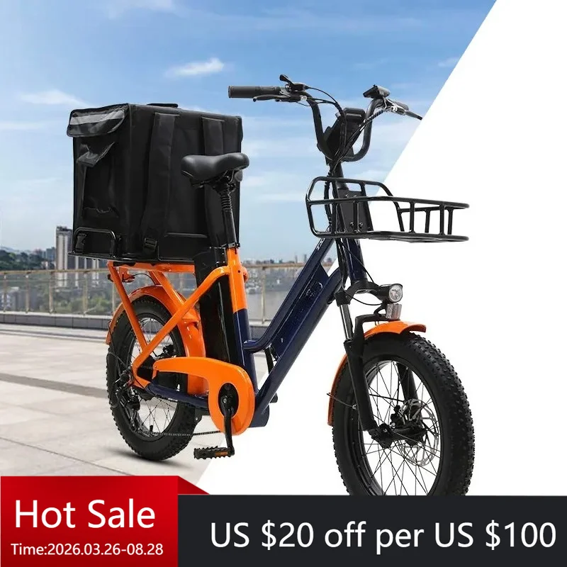 TC Brushless 48V 500W Rear Hub Motor Lithium Battery 1200WH Steel Hydraulic Disc Brake 7-Speed 20x3.0" 32km/h Pedal-Assist Elect
TC Brushless 48V 500W Rear Hub Motor Lithium Battery 1200WH Steel Hydraulic Disc Brake 7-Speed 20x3.0" 32km/h Pedal-Assist Elect