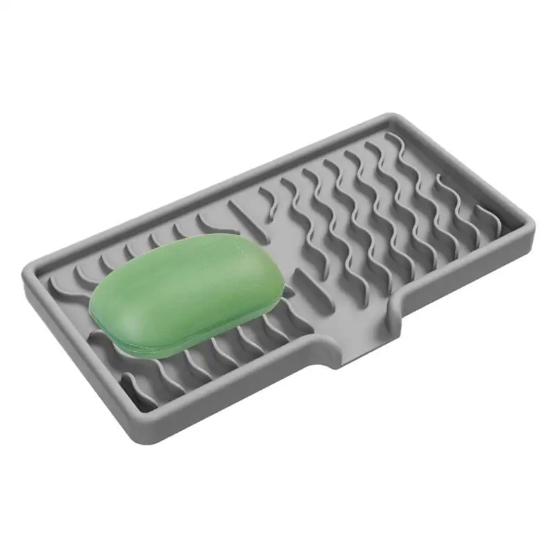 Soap Tray Sink Silicone Tray Self Draining Nonslip Soap Tray Soap Holder For Shower Soap Sponge Storage Holder Kitchen Organizer
Soap Tray Sink Silicone Tray Self Draining Nonslip Soap Tray Soap Holder For Shower Soap Sponge Storage Holder Kitchen Organizer