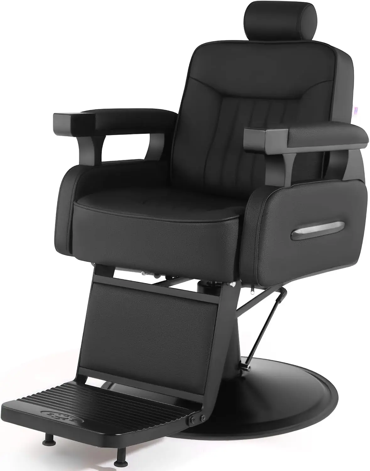 Vintage Reclining Salon Chair, Hydraulic Lift, PU Leather, Locks for Rotation & Recline, Durable Barbershop Chair
Vintage Reclining Salon Chair, Hydraulic Lift, PU Leather, Locks for Rotation & Recline, Durable Barbershop Chair