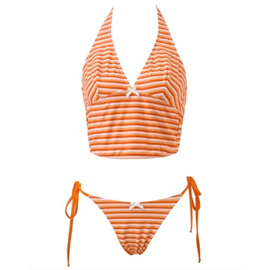 SUUKSESS Women Halter String Bikini Set Cheeky Thong Two Pcs Bathing Suit
SUUKSESS Women Halter String Bikini Set Cheeky Thong Two Pcs Bathing Suit