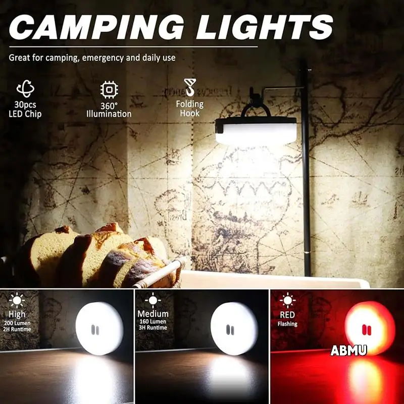 Camping String Light & Lamp 32.8FT USB Rechargeable Waterproof LED For Outdoor Decor And Home
Camping String Light & Lamp 32.8FT USB Rechargeable Waterproof LED For Outdoor Decor And Home
