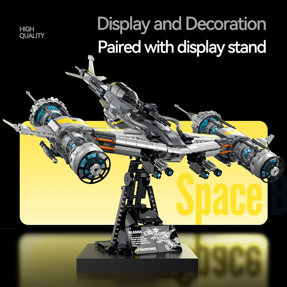 1127PCS Shadowed Wing Star Battle Spaceship Building Blocks LED Space War Fighter Starship Assembly Bricks Toys for Adults Gifts
1127PCS Shadowed Wing Star Battle Spaceship Building Blocks LED Space War Fighter Starship Assembly Bricks Toys for Adults Gifts